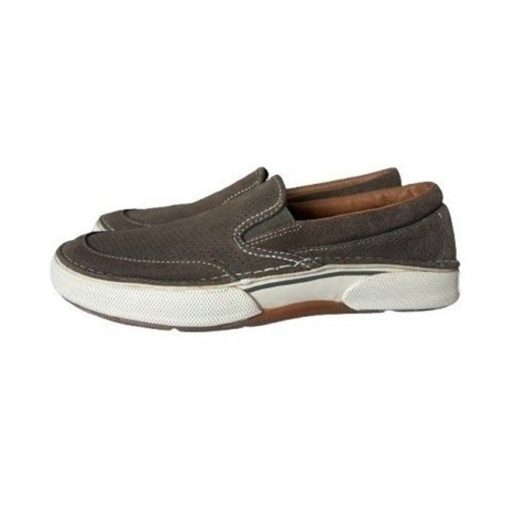 NWOT Sperry Top-Sider Mens 8M Brown Suede Slip On Loafers Coastal Casual